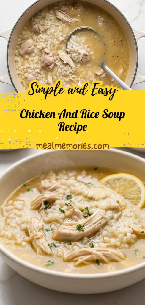 Chicken And Rice Soup Recipe