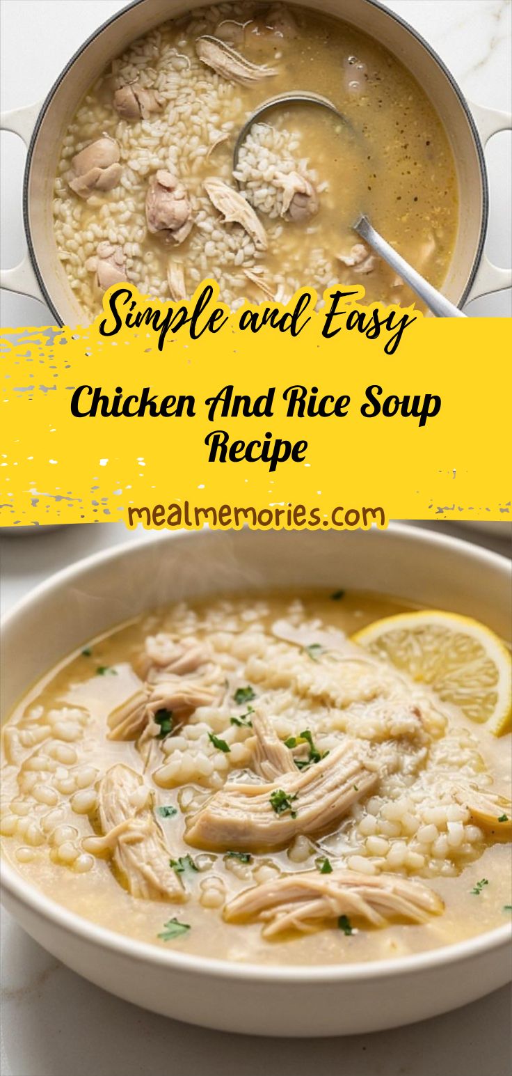 Chicken And Rice Soup Recipe