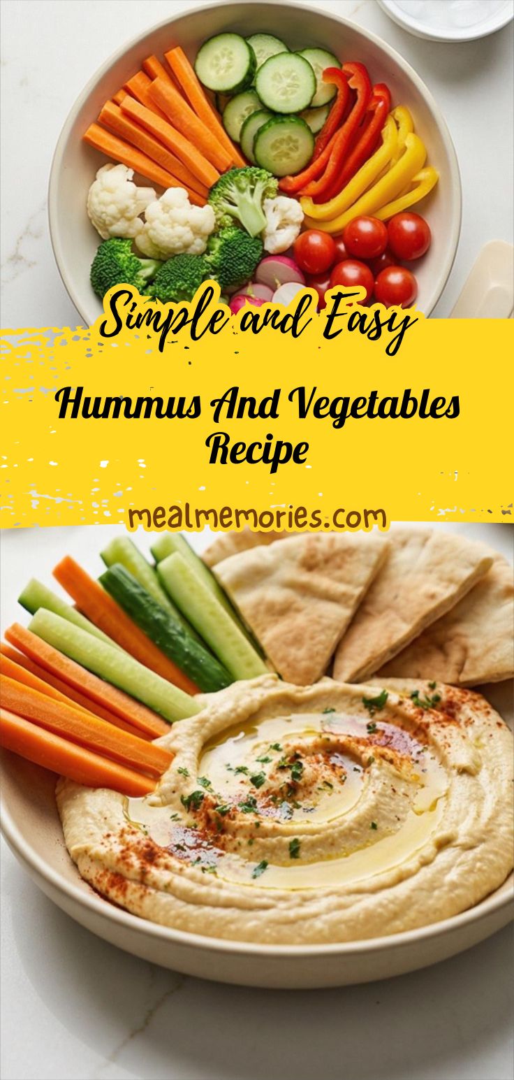 Hummus And Vegetables Recipe