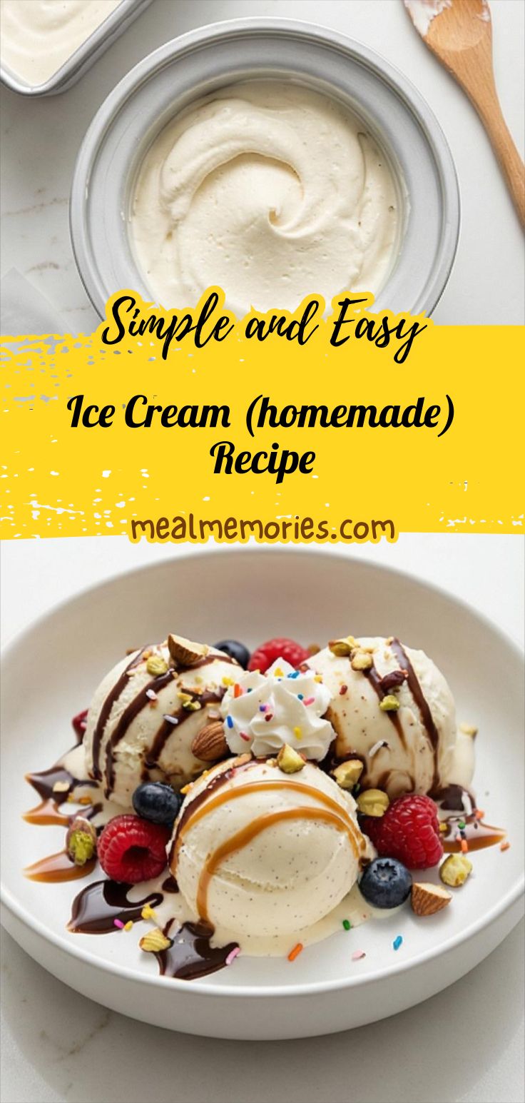 Ice Cream (homemade) Recipe