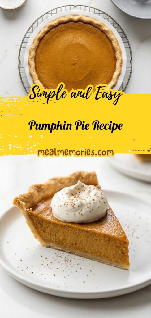 Pumpkin Pie Recipe