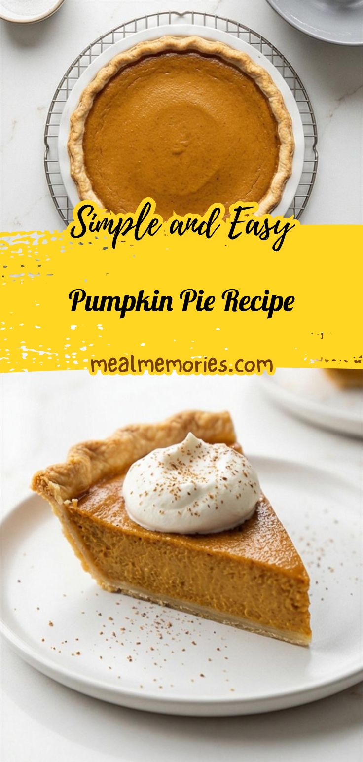 Pumpkin Pie Recipe