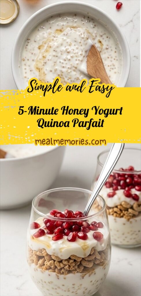 5-Minute Honey Yogurt Quinoa Parfait