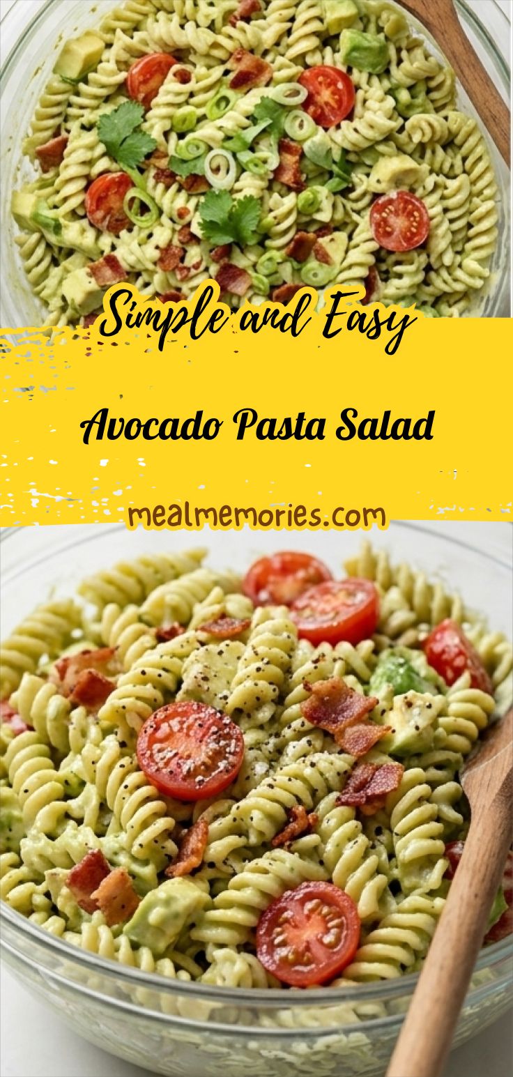 Avocado Pasta Salad