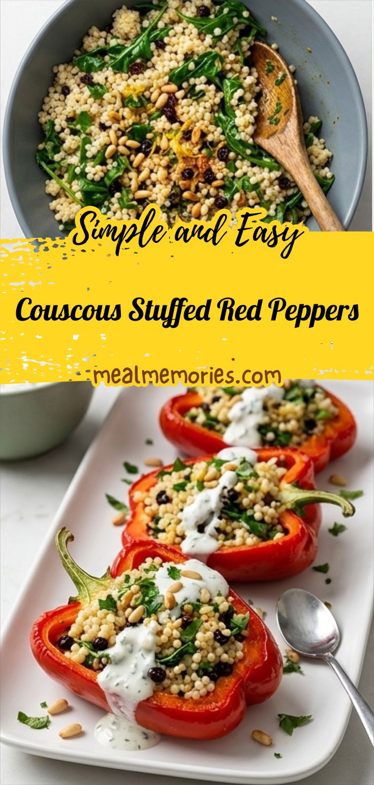 Couscous Stuffed Red Peppers