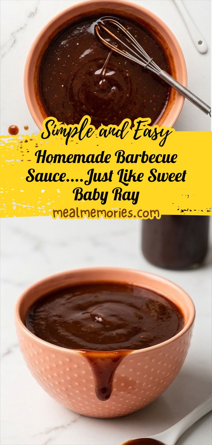 Homemade Barbecue Sauce....Just Like Sweet Baby Ray