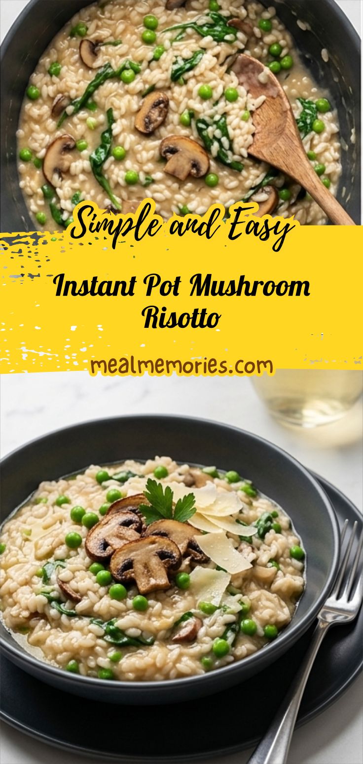 Instant Pot Mushroom Risotto