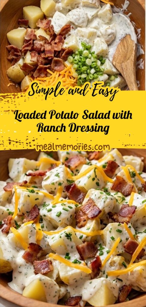 Loaded Potato Salad with Ranch Dressing