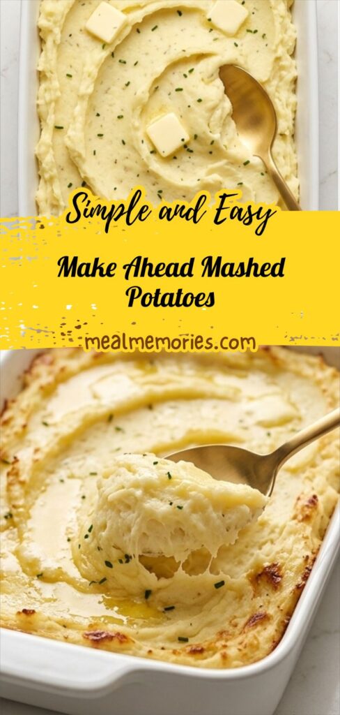 Make Ahead Mashed Potatoes Recipe
