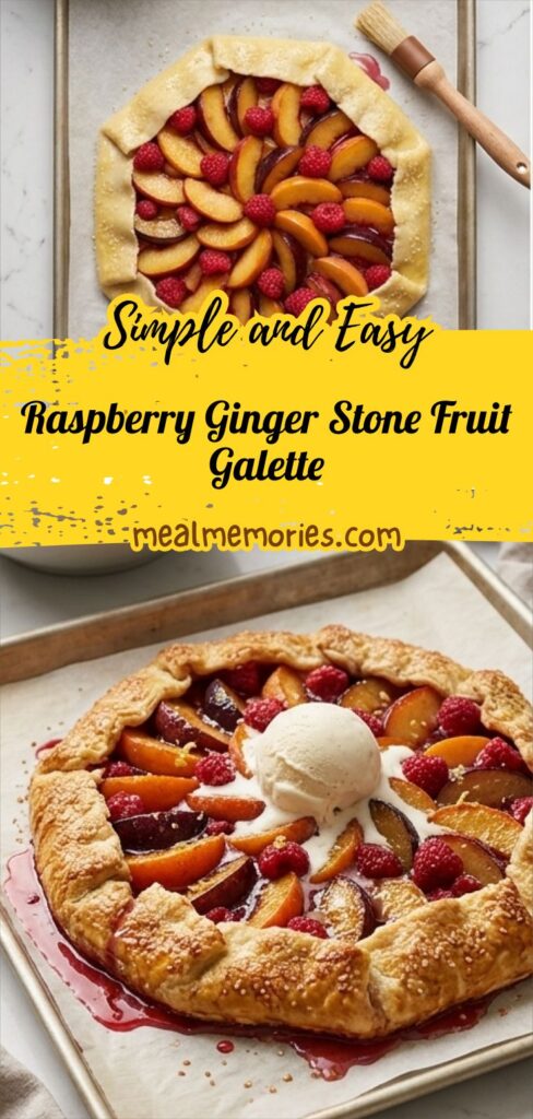 Raspberry Ginger Stone Fruit Galette