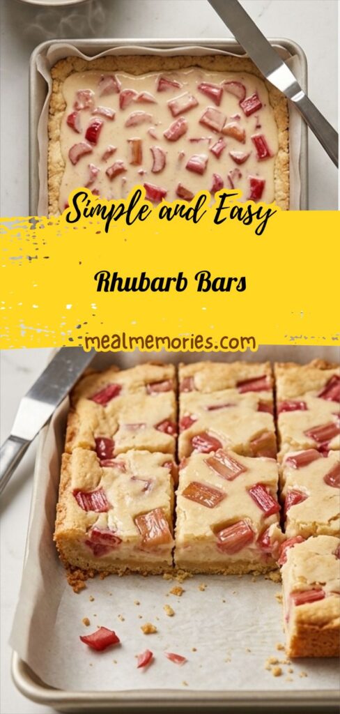 Rhubarb Bars