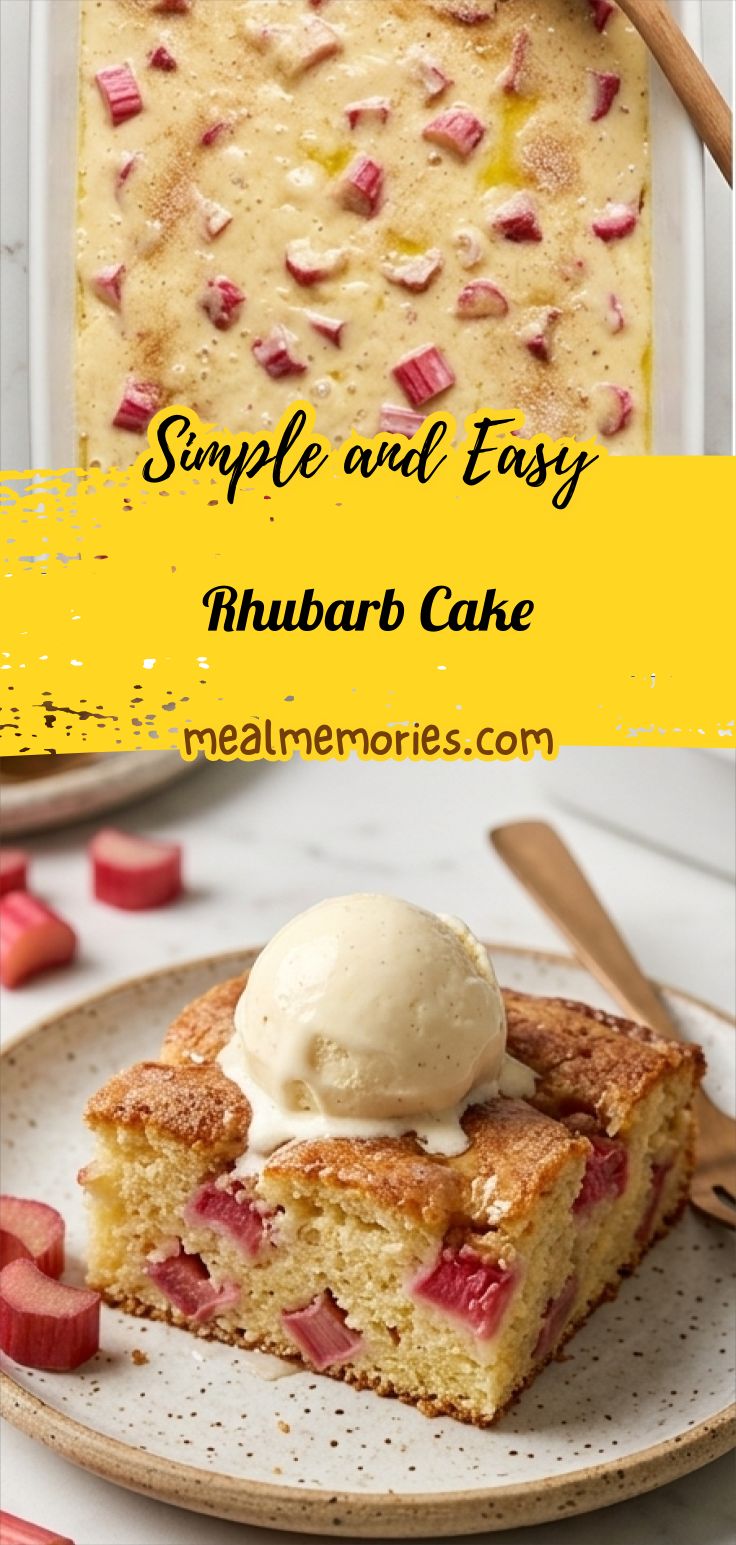 Rhubarb Cake