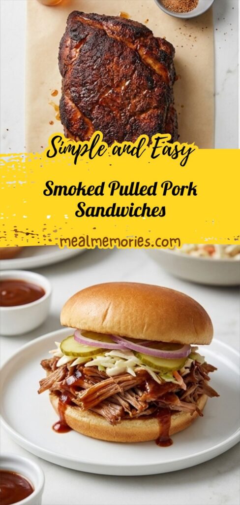 Smoked Pulled Pork Sandwiches Recipe