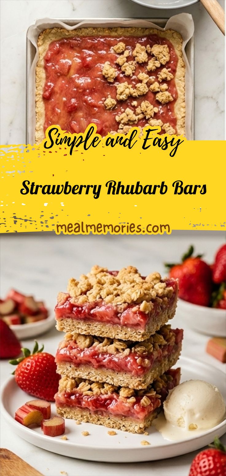 Strawberry Rhubarb Bars